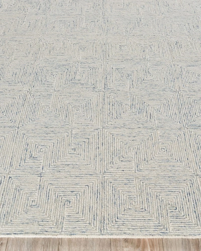 Exquisite Rugs Camille Hand-tufted Rug, 6' X 9' In Lt.blue/ivory