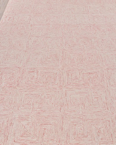 Exquisite Rugs Camille Hand-tufted Rug, 8' X 10' In Pink/ivory