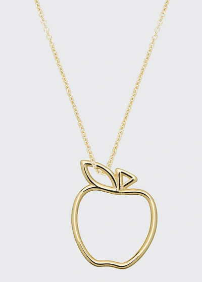 Shop Aliita Apple On Chain Necklace In Yg