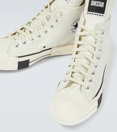 Shop Rick Owens Converse X Drkshdw Drkstar Hi Sneakers In White/white