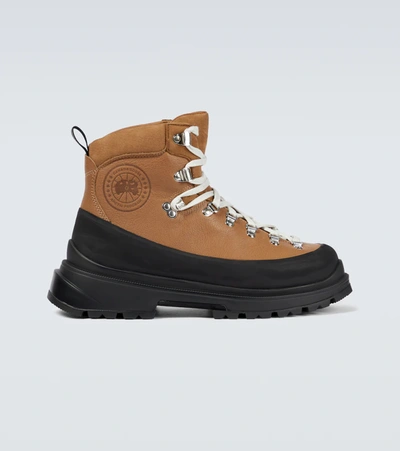 Shop Canada Goose City Hiker Boots In Tan/black