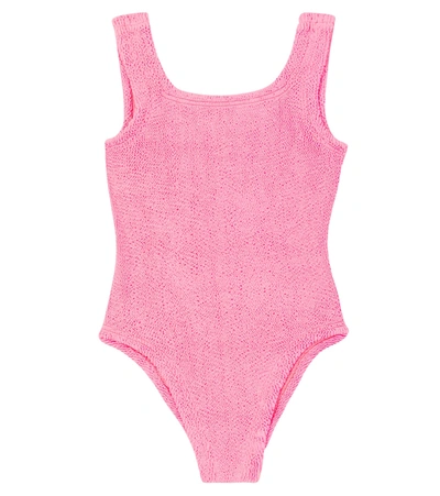 Shop Hunza G Classic Swimsuit In Bubblegum