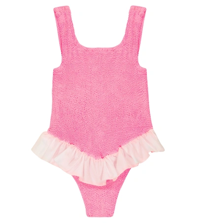 Shop Hunza G Denise Swimsuit In Bubblegum