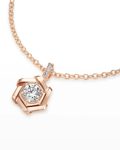 Shop A. Link 18k Luminous Diamond And Pave Pendant Necklace