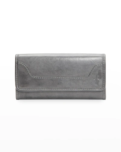 Shop Frye Melissa Flap Organizer Wallet In Carbon