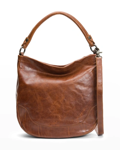 Shop Frye Melissa Hobo Bag In Cognac