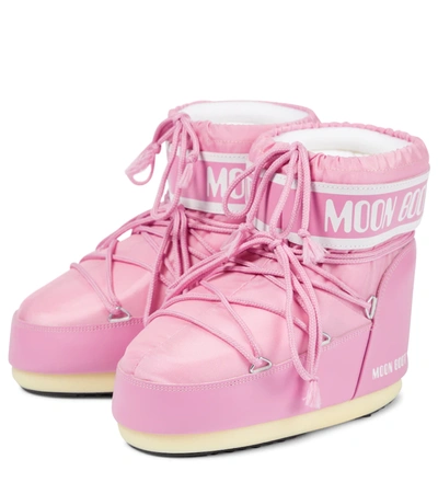 Shop Moon Boot Icon Low Snow Boots In Pink