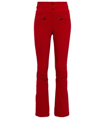 Shop Perfect Moment Aurora High-rise Flared Ski Pants In Red