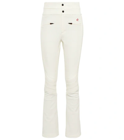 Perfect Moment High Waist Aurora Corduroy Flare Pant M In Snow White