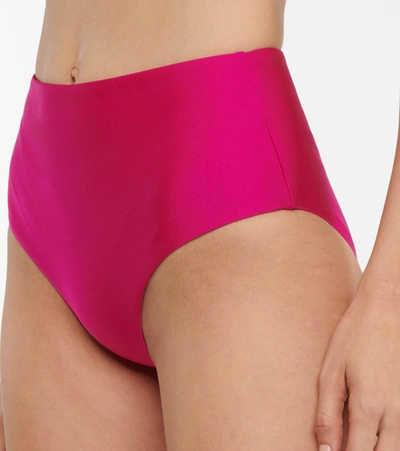 Jade Swim Bound Bikini Bottoms In Fuschia Sheen