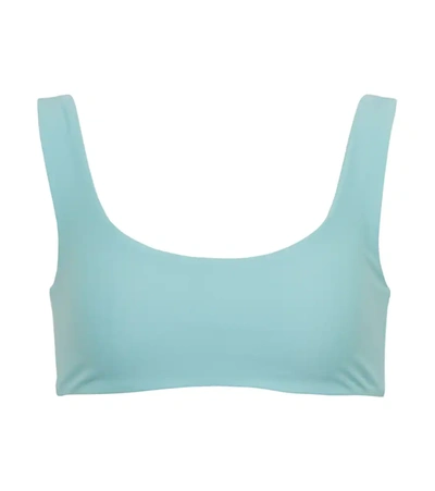 Jade Swim Rounded Edges Bikini Top In Ice