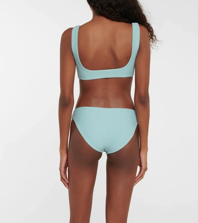 Jade Swim Rounded Edges Bikini Top In Ice