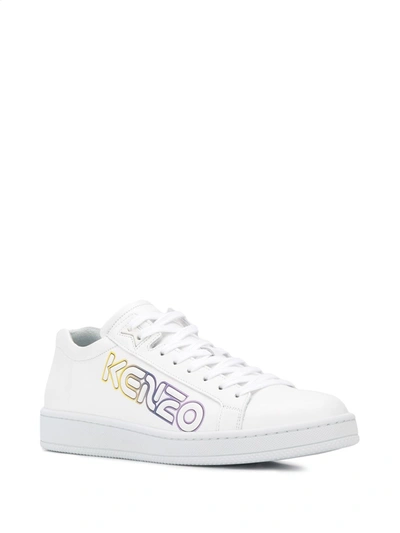 Shop Kenzo Wetsuit Tennix Sneakers In White