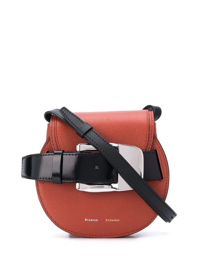 Shop Proenza Schouler Shoulder Bag With Buckle In Red