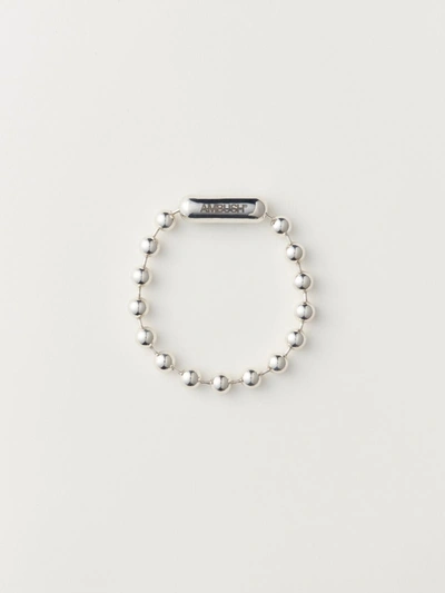 Shop Ambush Chain Bracelet With Spheres In Metallic