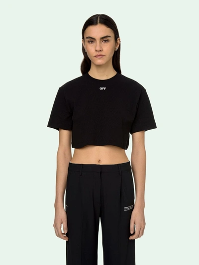 Shop Off-white Short T-shirt With Print In Black