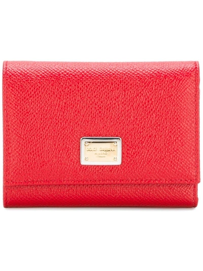 Shop Dolce & Gabbana `dauphine` Wallet In Red