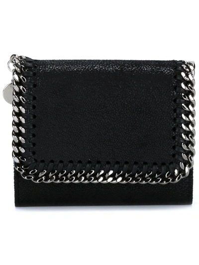 Shop Stella Mccartney Falabella Wallet With Flap In Black