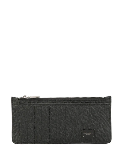 Shop Dolce & Gabbana Wallet With Zip In Black