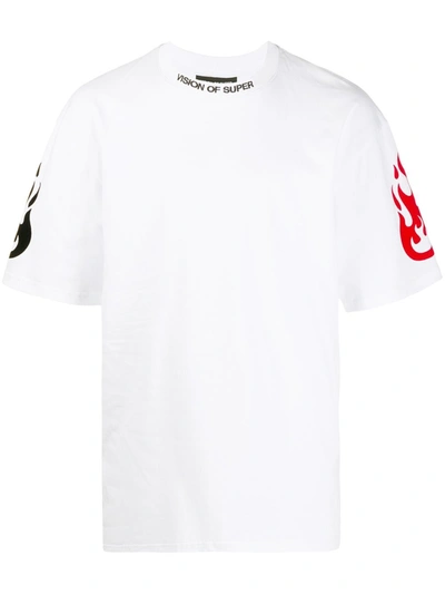 Shop Vision Of Super Reflective T-shirt In White