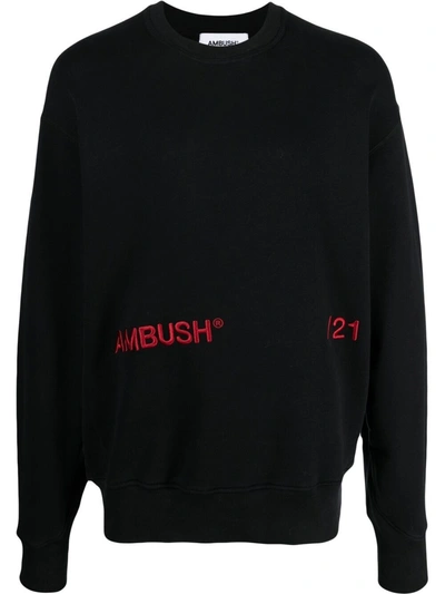 Shop Ambush Sweatshirt With Embroidery In Black