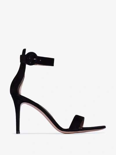 Shop Gianvito Rossi Portofino Sandals In Black