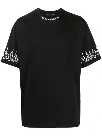Shop Vision Of Super T-shirt With Print In Black