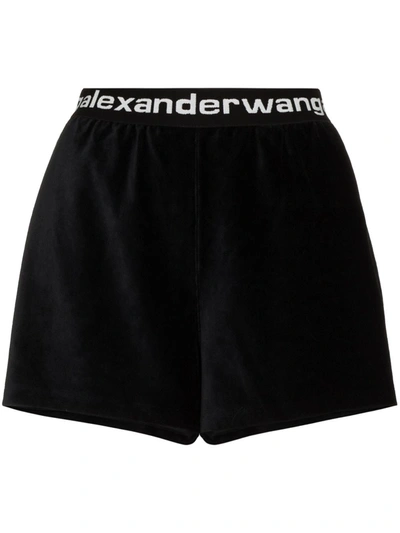 Shop Alexander Wang Printed Shorts In Black