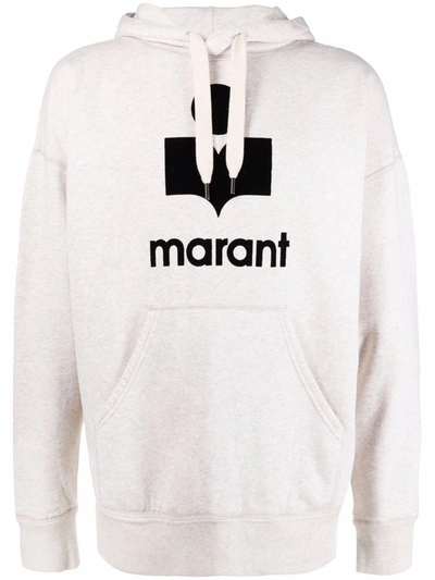 Shop Isabel Marant Mansel Hooded Sweatshirt In Nude & Neutrals