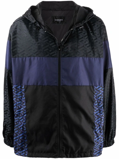 Shop Versace Sports Jacket With Print In Black
