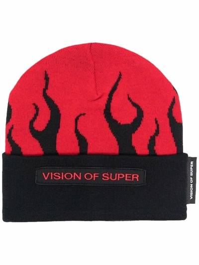 Shop Vision Of Super Cap With Print In Black
