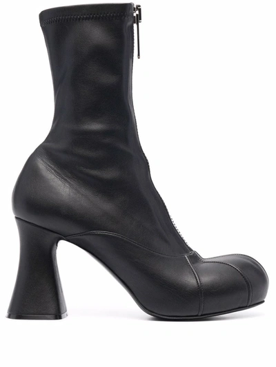 Shop Stella Mccartney Ankle Boots With Zip In Black