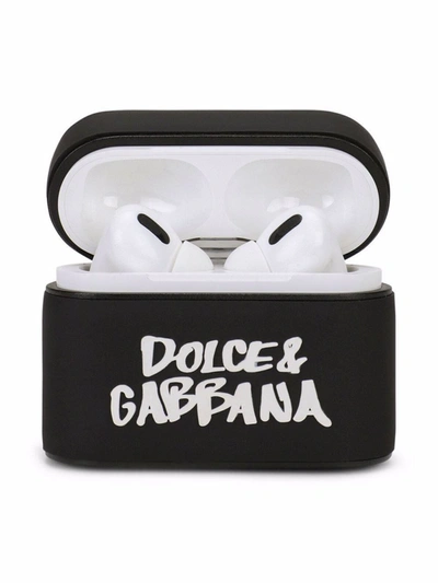 Shop Dolce & Gabbana Cover For Airpods Pro With Print In Black