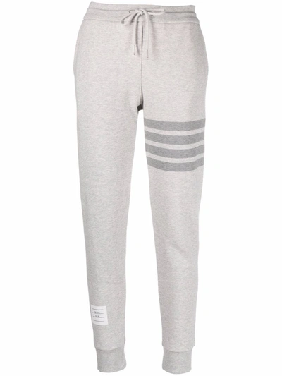 Shop Thom Browne Signature 4-bar Stripe Track Pants In Grey