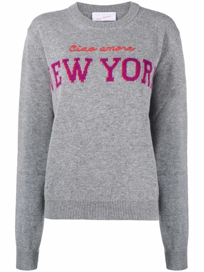 Shop Giada Benincasa New York Sweater In Grey