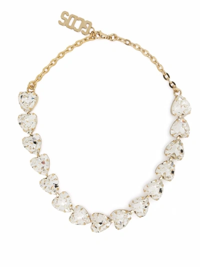 Shop Gcds Heart Pendant Necklace In White
