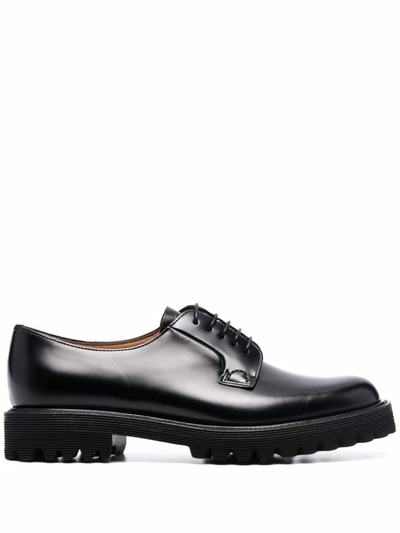 Shop Church's Shannon Chunky Sole Derby Shoes In Black