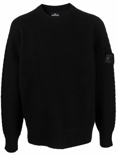 Shop Stone Island Shadow Project Crewneck Sweater In Black