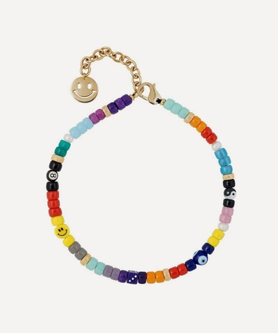 Shop Martha Calvo All Or Nothing Beaded Necklace In Multi