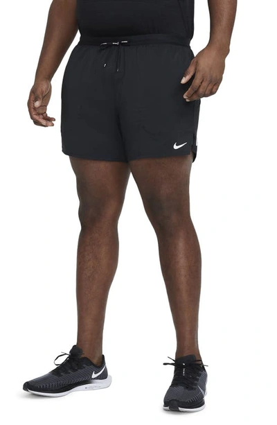 Shop Nike Flex Stride 5 Running Shorts In Black