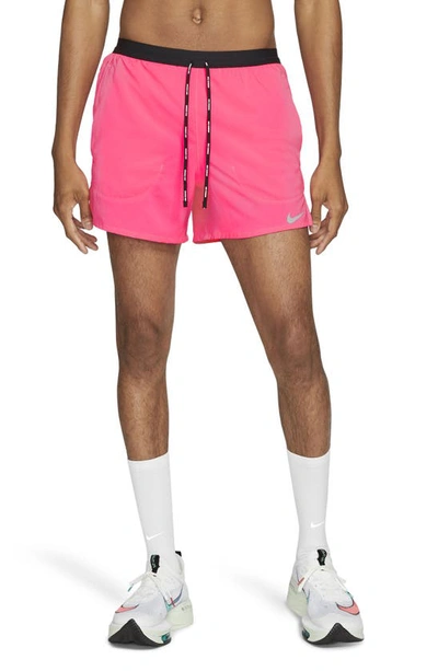 Shop Nike Flex Stride 5 Running Shorts In Hyper Pink