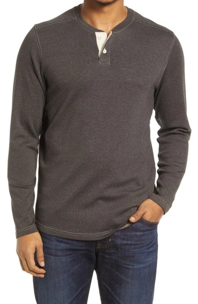 Shop The Normal Brand Puremeso Henley In Charcoal