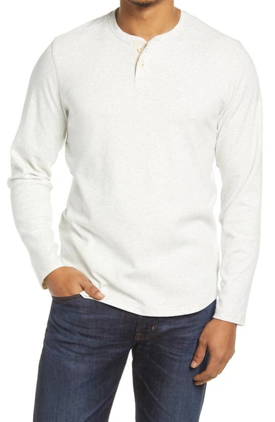 Shop The Normal Brand Puremeso Two Button Henley In Stone