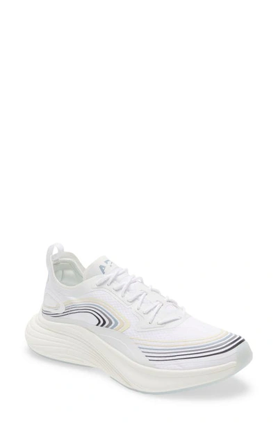 Shop Apl Athletic Propulsion Labs Streamline Running Shoe In White/ Grey