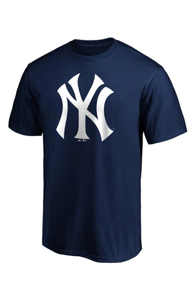 Shop Fanatics Branded Navy New York Yankees Official Logo T-shirt
