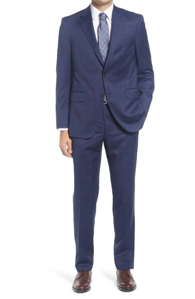 Shop Peter Millar Classic Fit Solid Navy Wool Suit