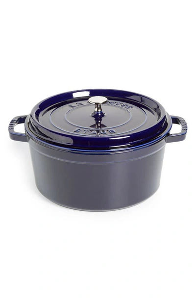 Shop Staub 7-quart Enameled Cast Iron Dutch Oven In Dark Blue