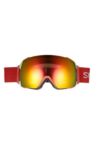 Shop Smith I/o Mag™ Snow Goggles In Clay Red Mirror