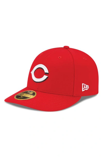 Shop New Era Red Cincinnati Reds Authentic Collection On Field Low Profile Home 59fifty Fitted Hat