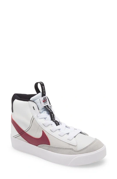 Shop Nike Blazer Mid '77 High Top Sneaker In White/ Maroon/ Black